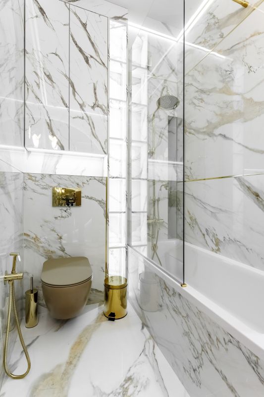 Marble-Accented Walls